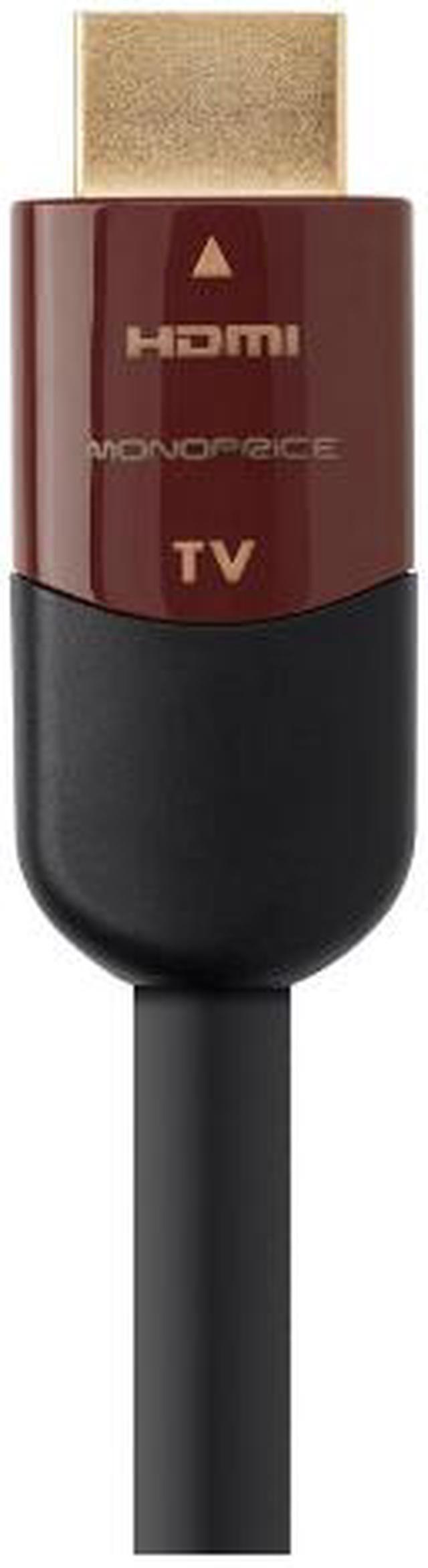 Alt view image 10 of 15 - Monoprice HDMI Cable - 30 Feet - Black | High Speed, Active Chipset, 4K@60Hz, HDR, 18Gbps, 24AWG, YUV, 4:4:4, CL2 - Cabernet Ultra Series