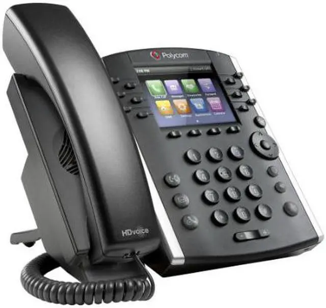 Alt view image 2 of 3 - Polycom VVX 401 (2200-48400-025) 12-line Desktop Phone