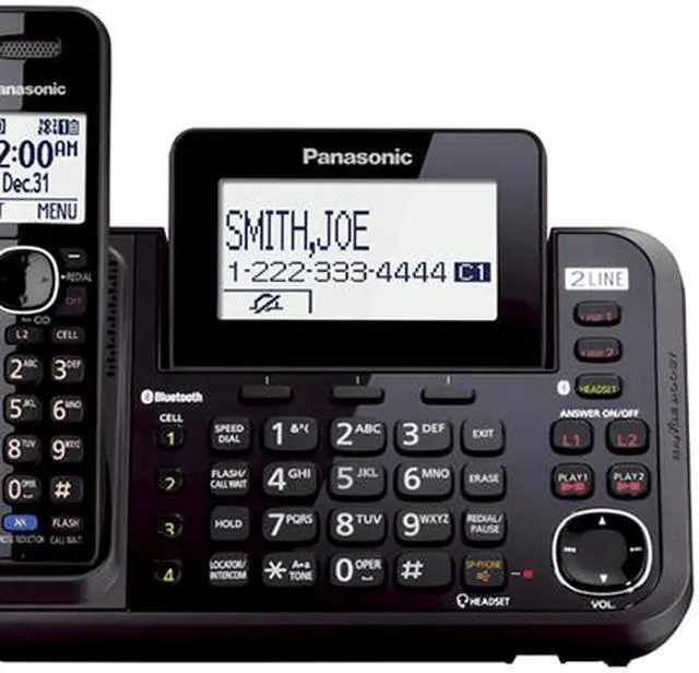 Alt view image 17 of 20 - Panasonic KX-TG9541B-N 1 Handset Cordless Phone