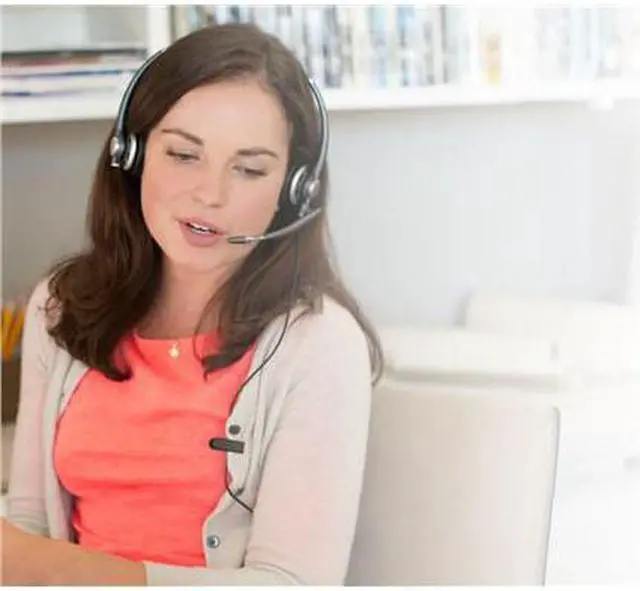 Alt view image 2 of 5 - Plantronics EncorePro 720D Duo Stereo Corded Headset