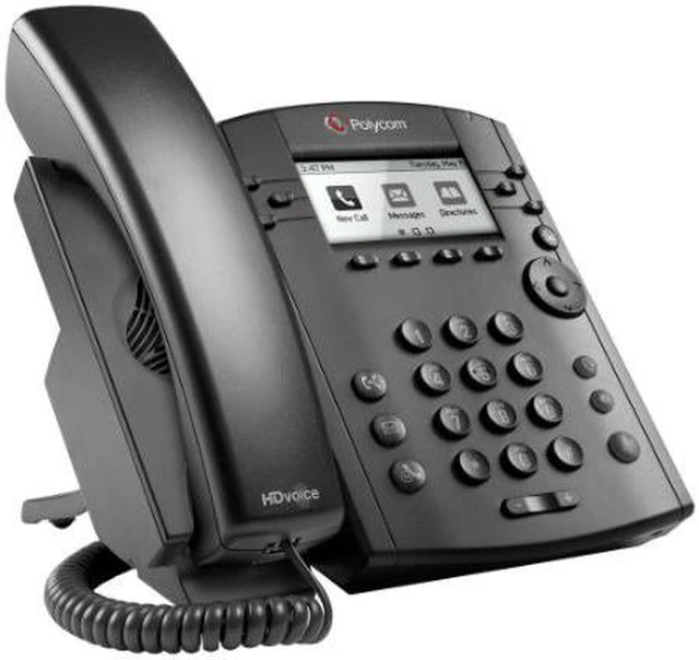 Alt view image 3 of 3 - Polycom VVX 301 (2200-48300-025) 6-line Desktop Phone