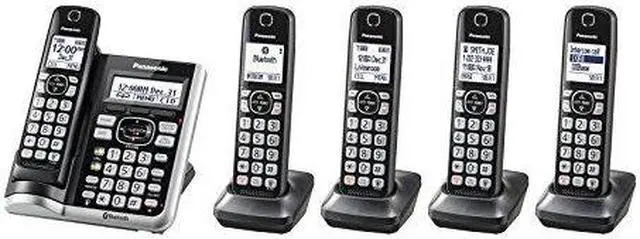 Alt view image 19 of 19 - Panasonic KXTGF575 Link2Cell Bluetooth Cordless Phone - 5 Handsets