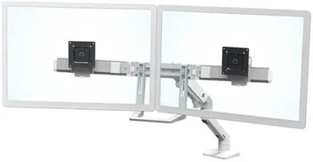 Alt view image 10 of 11 - ERGOTRON 45-476-216 HX DESK DUAL MONITOR ARM BRIGHT WHITE