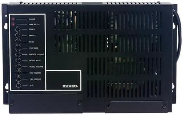 Alt view image 8 of 12 - Bogen TPU100B Telephone Paging Amplifier - Black