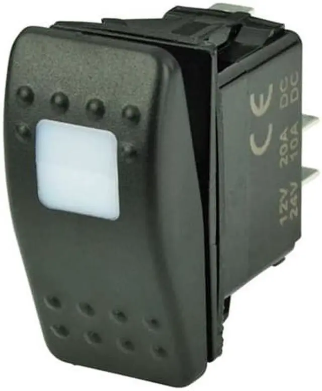 Main image of BEP Marine SPST Contura Switch SPST Contura Switch -1-Amber LED-OFF or ON