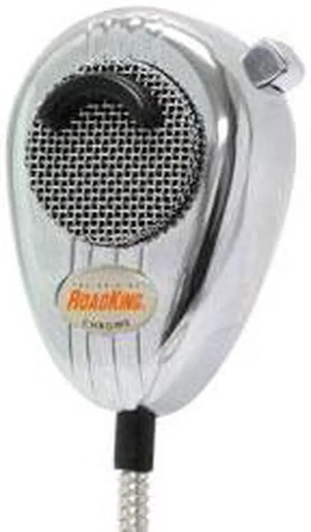 Alt view image 7 of 7 - RoadKing RK56CHSS 4-Pin Dynamic Noise Canceling CB Microphone  Chrome & Chrome Cord