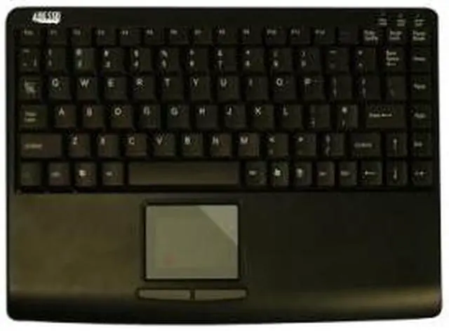 Alt view image 9 of 10 - Adesso AKB-410UB - SlimTouch Mini USB Keyboard with Built-in Touchpad