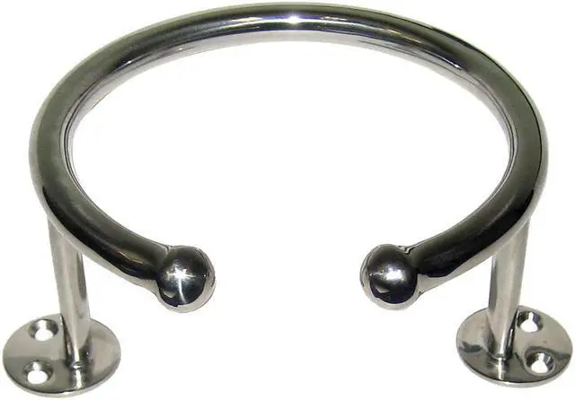 Alt view image 2 of 5 - Whitecap Top Mount Ring SS Cup Holder - 1-Drink - Base Mount [S-3516]