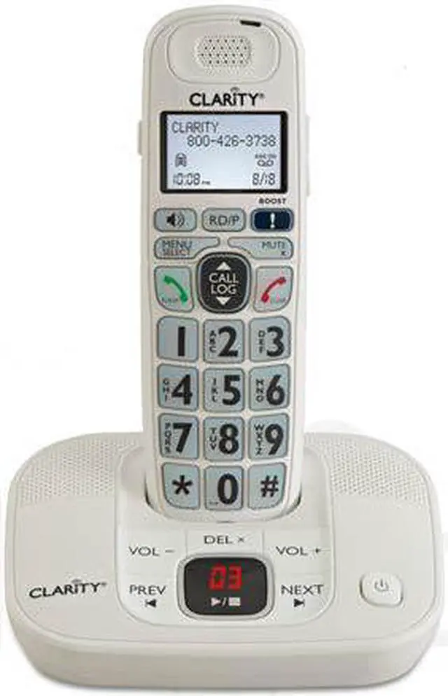 Alt view image 20 of 20 - Clarity D712 Digital DECT 6.0 Cordless Phone Integrated Answering Machine