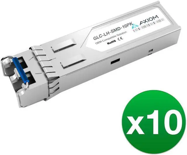 Alt view image 7 of 7 - Axiom 1000BASE-LX SFP w/DOM for Cisco (10-Pack)