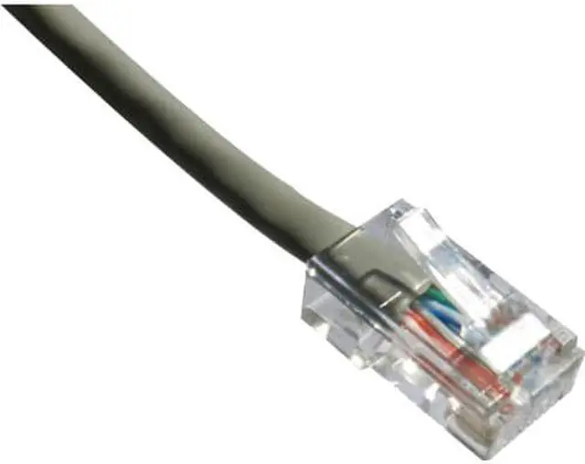 Alt view image 3 of 4 - Axion C6NB-G5-AX Axiom 5FT CAT6 550mhz Patch Cable - Category 6 for Network Device - Patch Cable - 5 ft - 1 x - 1 x - Gold-plated Contacts - Gray