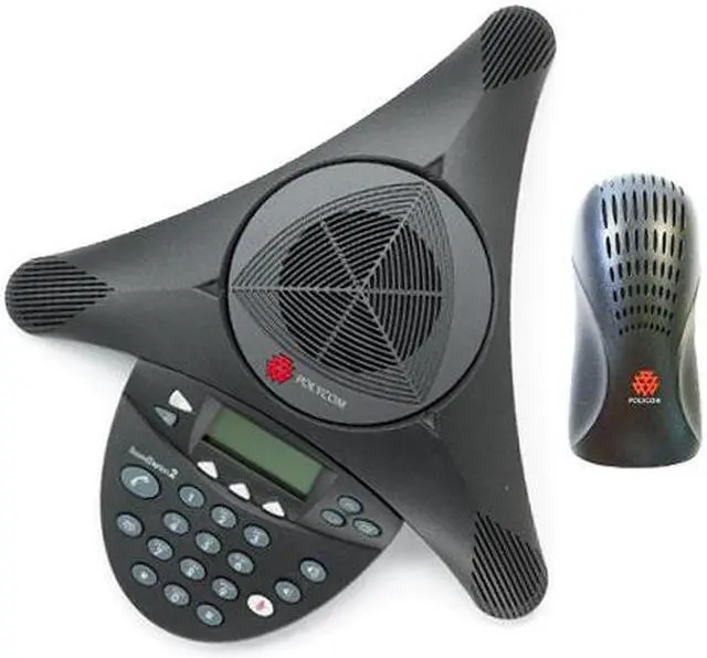 Alt view image 5 of 8 - Refurbish Polycom SoundStation 2 EX (2200-16200-001) Corded Conference Phone