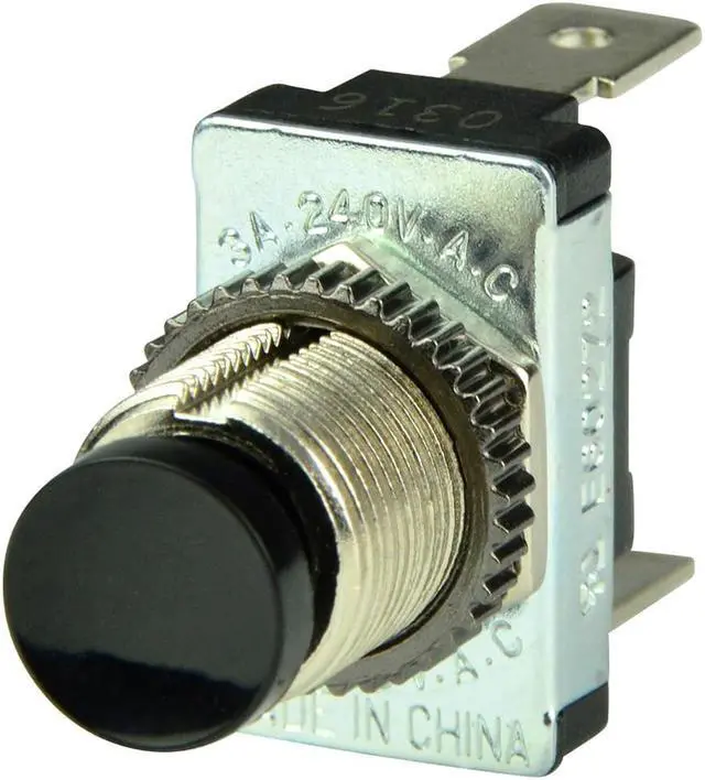 Alt view image 5 of 7 - BEP Black SPST Momentary Contact Switch - OFF/(ON) [1001402]
