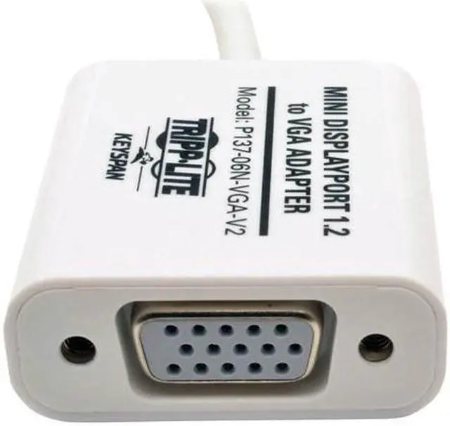Alt view image 5 of 19 - Tripp Lite Keyspan Mini DisplayPort to VGA Active Cable Adapter, MDP 1.2, Converter for MDP to VGA (M/F), 6-in. (P137-06N-VGA-V2)