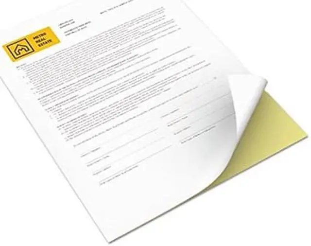 Alt view image 6 of 9 - Xerox Bold Digital Carbonless Paper 8 1/2 x 11 White/Canary 5 000 Sheets/CT 3R12420
