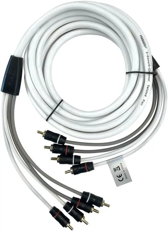 Alt view image 7 of 8 - FUSION EL-FRCA12 12' Standard 4-Way RCA Cable