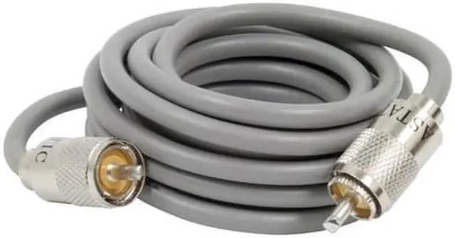 Alt view image 4 of 8 - ASTATIC TM 302-10274 9     RG8X CABLE WITH PL259 CONNECTORS  GREY  A8X9