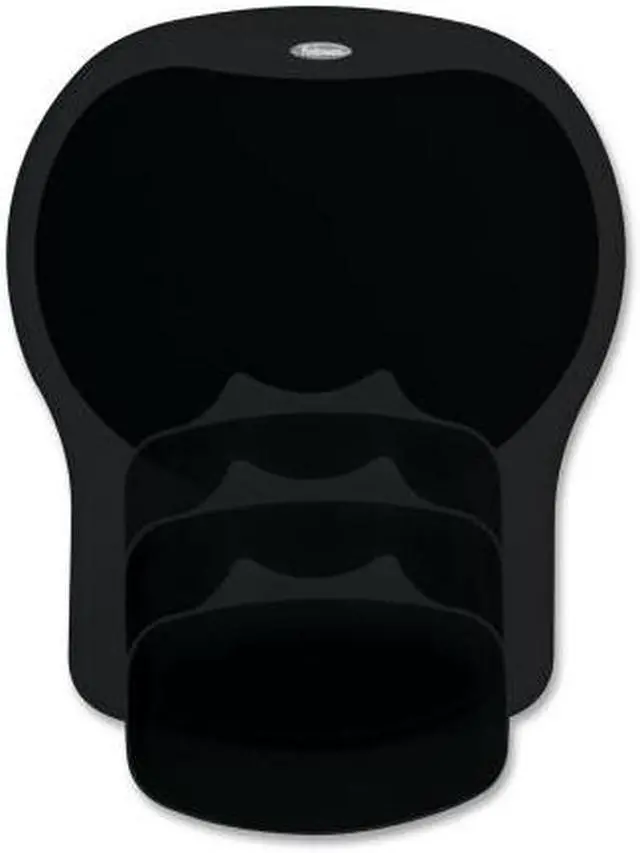 Alt view image 2 of 15 - Fellowes 93730 Easy Glide Gel Mouse Pad with Wrist Rest
