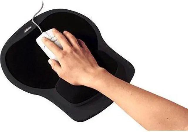 Alt view image 4 of 15 - Fellowes 93730 Easy Glide Gel Mouse Pad with Wrist Rest