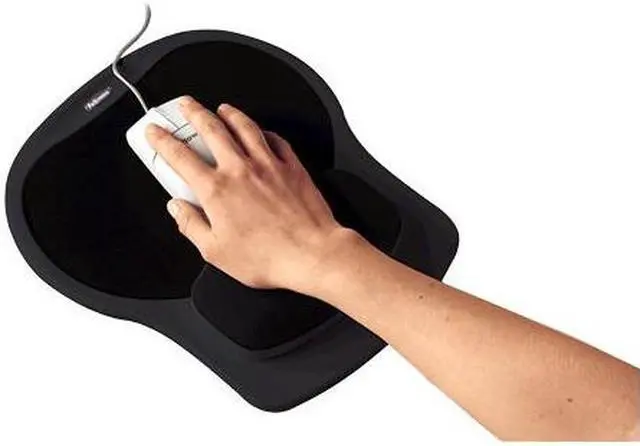 Alt view image 5 of 15 - Fellowes 93730 Easy Glide Gel Mouse Pad with Wrist Rest