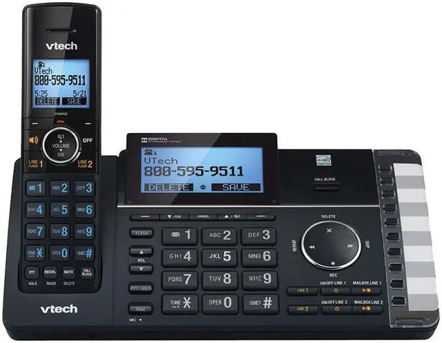 Alt view image 2 of 4 - VTech DS6251 2-Line Cordless Phone with Answering System & Smart Call Blocker