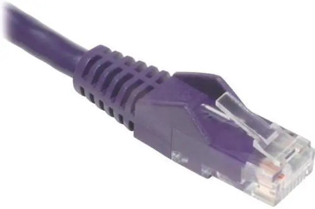 Alt view image 4 of 8 - TRIPP LITE N001-005-PU 5 ft. Cat 5/5E Purple Cat5e 350MHz Snagless Molded Patch Cable (RJ45 M/M) - Purple