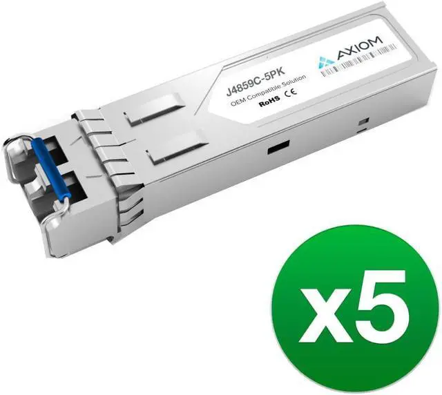 Alt view image 7 of 9 - Axiom SFP Transceiver Modules are certified 100% compliant in all OEM applications. They are pre-configured with an application specific code to meet the requirement set forth by the router and switch OEMs. Axiom compatible transceivers per