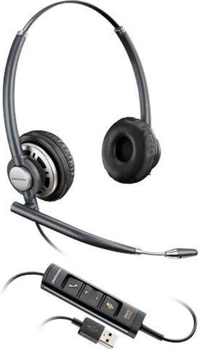 Alt view image 5 of 11 - Plantronics HW725 EncorePro Wired Headset - DA80 Included