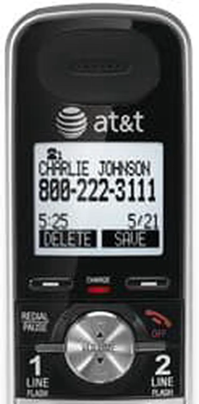 Alt view image 6 of 7 - AT&T TL88002 DECT 6.0 Handset Speakerphone