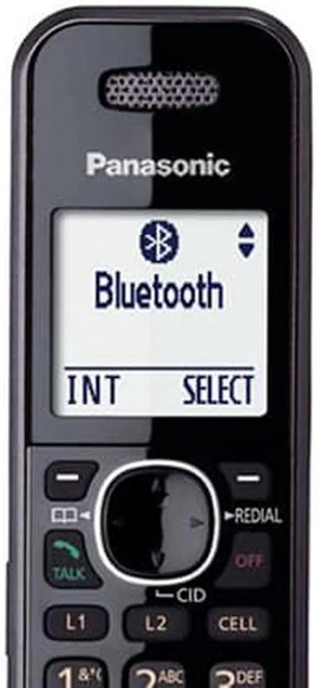 Alt view image 7 of 12 - Panasonic KX-TG9542B Two Handset Cordless Phone|DECT 6.0|Link2Cell|Expandable Up-To 12 Handsets|Black