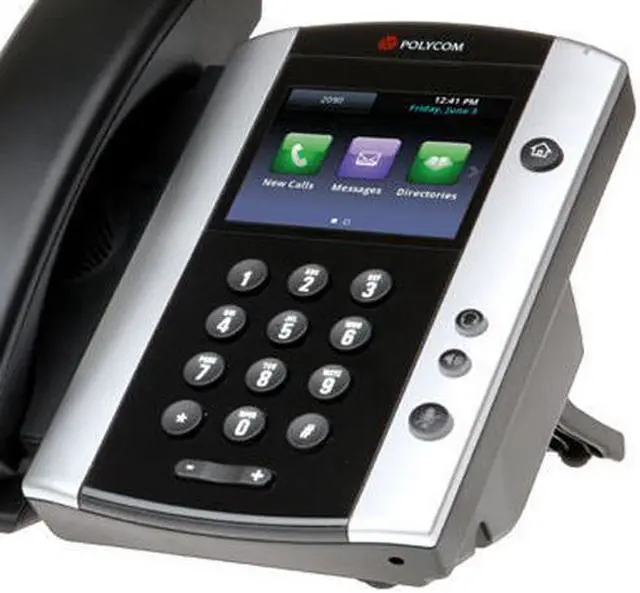 Alt view image 9 of 9 - Refurbished Polycom VVX 500 (2200-44500-025) Business Media Phone
