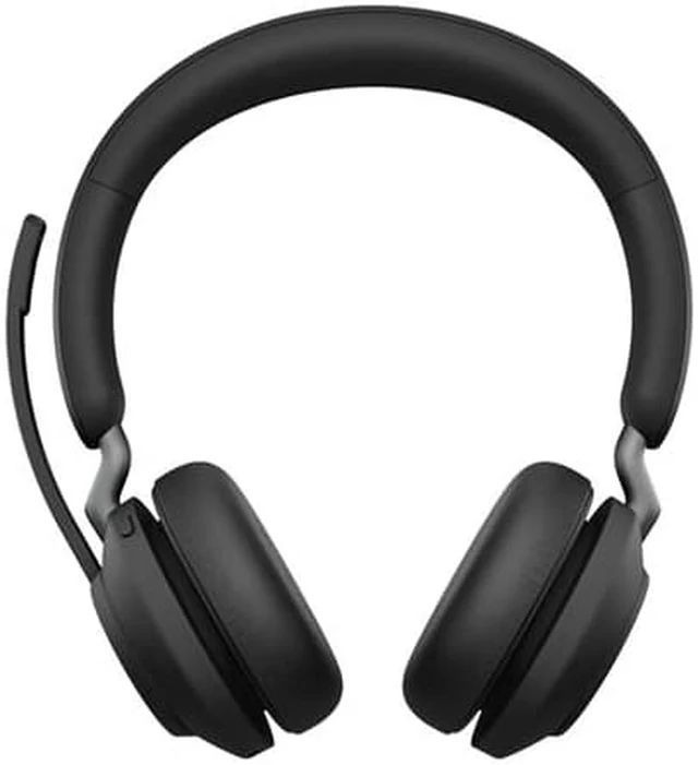 Alt view image 2 of 5 - Jabra Evolve2 65 MS Stereo Headset with Charging Stand USB-C-Black Evolve2 65 MS Stereo Wireless Headset