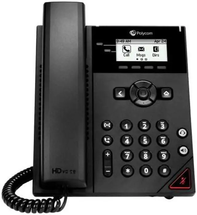 Alt view image 8 of 19 - Polycom VVX 150 2200-48810-025 Entry level IP Phone w/ 2 Line & SIP (VoIP)