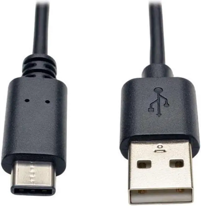Alt view image 15 of 15 - Tripp Lite USB 2.0 Hi-Speed Cable (A Male to USB Type-C Male), 3-ft.