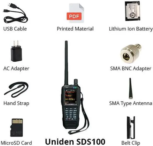 Alt view image 9 of 14 - Uniden SDS100 True I/Q Digital Handheld Scanner