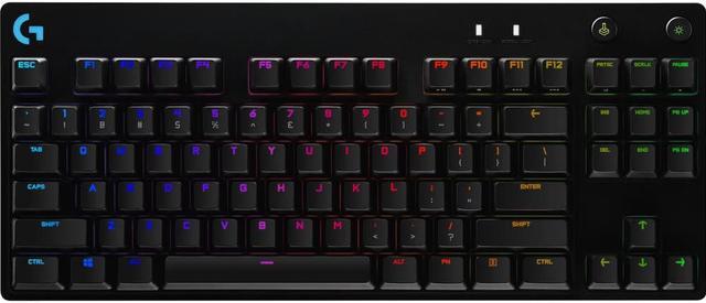 Alt view image 19 of 20 - Logitech G PRO Mechanical Gaming Keyboard, Ultra Portable Tenkeyless Design, Detachable Micro USB Cable, 16.8 Million Color LIGHTSYNC RGB Backlit Keys