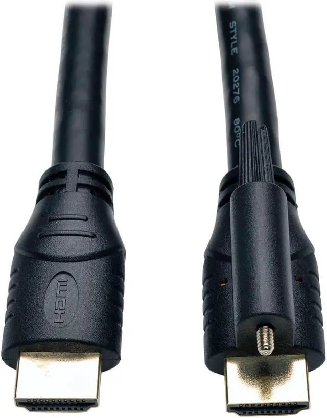 Alt view image 10 of 12 - Tripp Lite High Speed HDMI Cable with Ethernet and Locking Connector Ultra HD 4K x 2K 24AWG (M/M) 10ft.