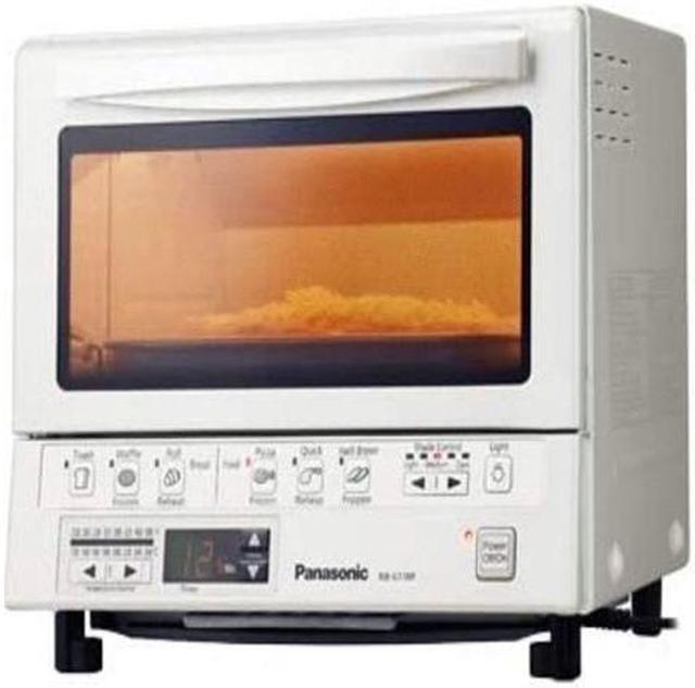 Alt view image 10 of 11 - Panasonic Toaster Oven FlashXpress with Double Infrared Heating and Removable 9-Inch Inner Baking Tray, 1300W, 4-Slice, White