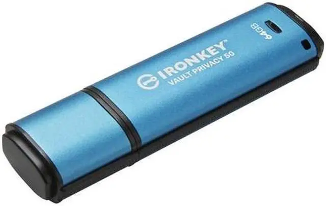 Alt view image 18 of 20 - Kingston IronKey Vault Privacy 50 64GB Encrypted USB Thumbdrive IKVP50/64GB