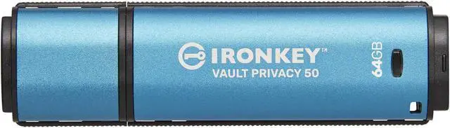 Alt view image 17 of 20 - Kingston IronKey Vault Privacy 50 64GB Encrypted USB Thumbdrive IKVP50/64GB