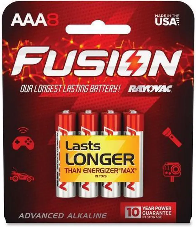 Main image of Rayovac 824-8CTFUS 8-pack AAA Alkaline Batteries