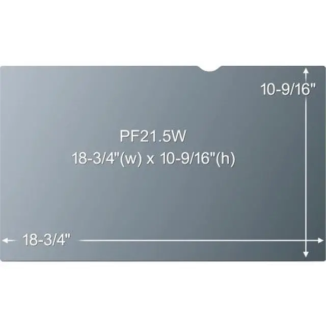 Alt view image 7 of 8 - 3M PF21.5W9 Privacy Screen Filter - 21.5 inch - Widescreen LCD - 16:9 - Black