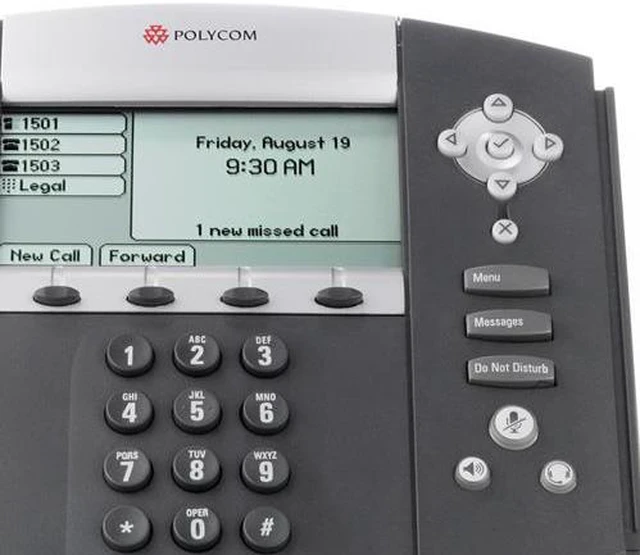 Polycom SoundPoint IP 550 Corded VoIP Phone ( 4 Line PoE ) 2200-12550 ...
