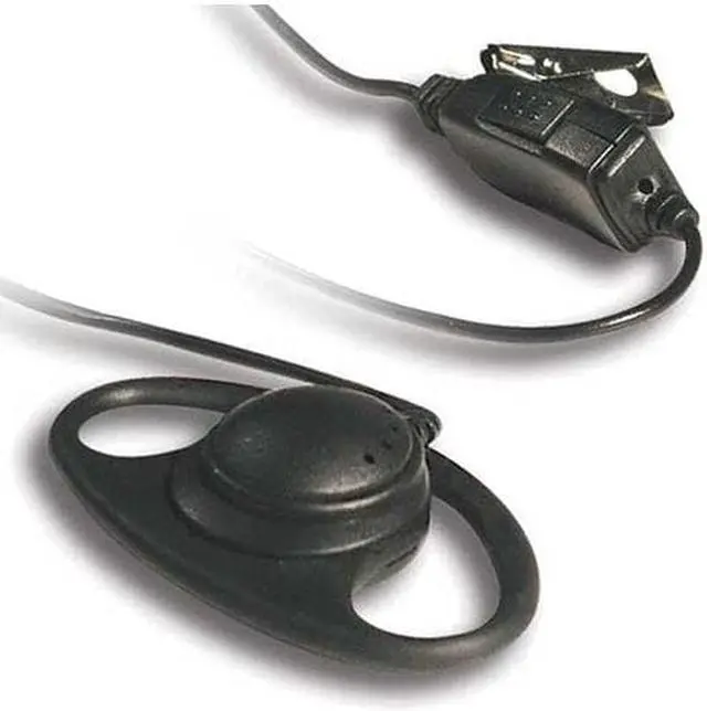 Alt view image 4 of 9 - Clip Microphone Headset With Earphone For Tk Model Radios Kenwood KHS-27