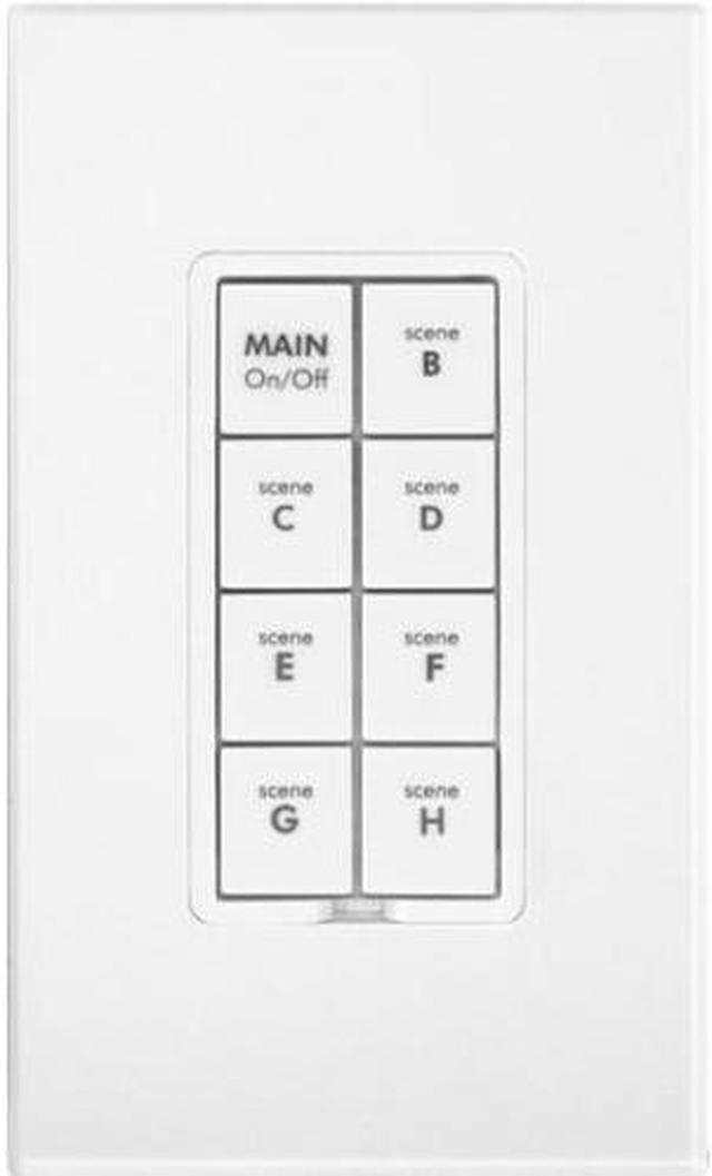 Alt view image 12 of 19 - INSTEON Keypad Dimmer Switch (Dual-Band), 8-Button, White