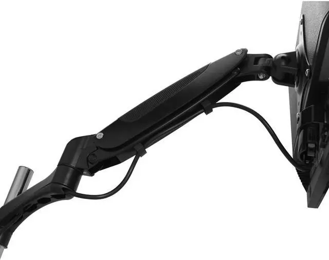 Alt view image 4 of 8 - SIIG - CE-MT1G12-S1 - SIIG Inc, Full-Motion Easy Access Single Monitor Desk Mount - Black - 15 to 27 Screen Support -