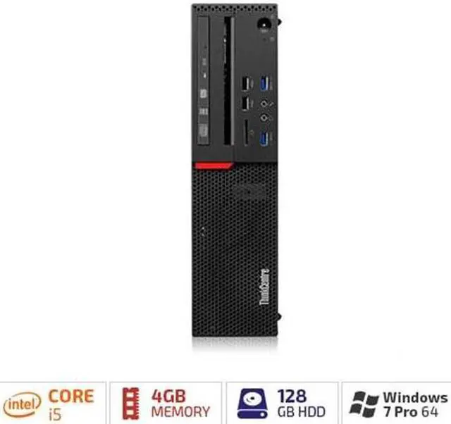 Alt view image 10 of 10 - Lenovo ThinkCentre M900 10FH0028US Desktop Computer - Intel Core i5 i5-6500 3.20 GHz - Small Form Factor - Black