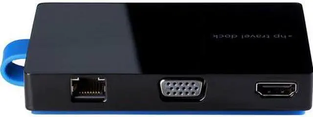 Alt view image 4 of 8 - HP Black T0K30UT#ABA Notebook Docking Station