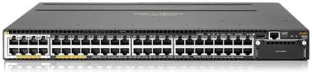 Alt view image 3 of 6 - HPE Aruba 3810M 40G 8 Smart Rate PoE+ 1-slot Switch