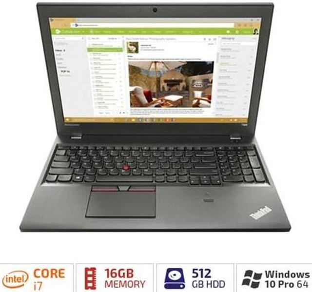 Alt view image 11 of 13 - Lenovo ThinkPad T560 20FH002FUS 15.6" Touchscreen (In-plane Switching (IPS) Technology) Notebooks - Intel Core i7 (6th Gen) i7-6600U Dual-core (2 Core) 2.60 GHz - Black